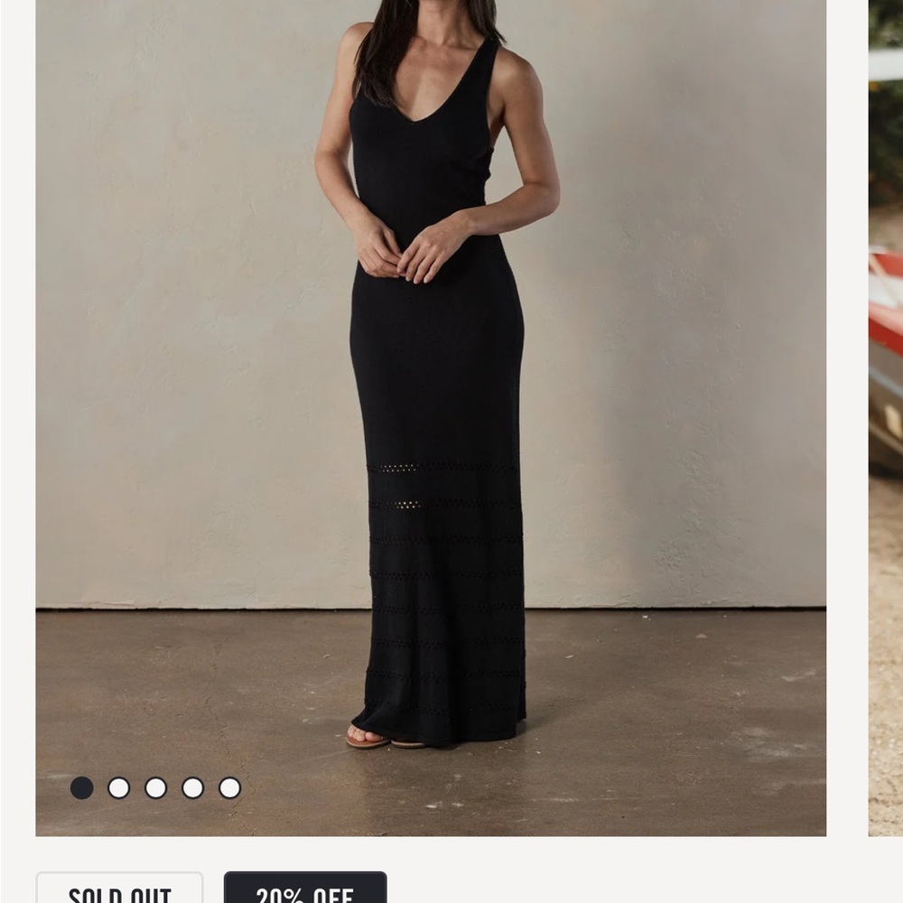 The Normal Brand Black Eliza Dress Maxi Dress